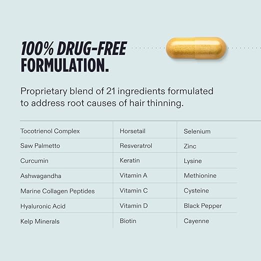 Nutrafol Men's Hair Growth Supplements, Clinically Tested for Visibly Thicker Hair and Scalp Coverage, Dermatologist Recommended - 1 Month Supply