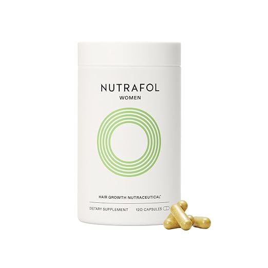 Nutrafol Women's Hair Growth Supplements, Ages 18-44, Clinically Proven for Visibly Thicker and Stronger Hair, Dermatologist Recommended - 1 Month Supply