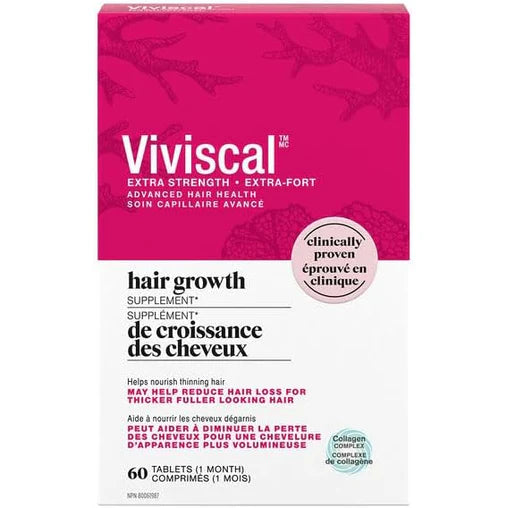 Viviscal Hair Growth Supplements for Women, Dietary Hair Supplement Tablets With AminoMar Collagen Complex, Biotin, Zinc, Vitamin C, and Iron, Nourish Thinning Hair, 30 Day Supply